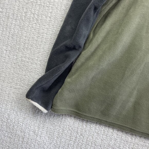 Columbia Jacket Wom M Benton Spring Half Snap Fleece Pullover Green / Gray Camp - Picture 12 of 15